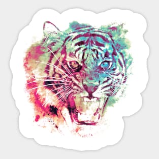 Glowing Tiger Sticker